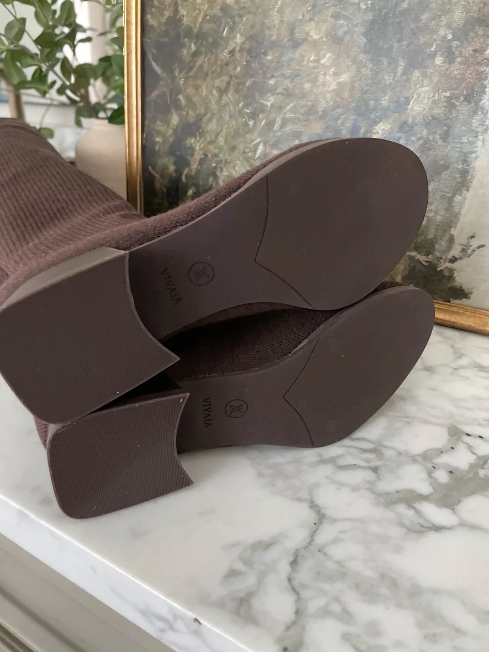 VIVAIA Madeline Over The Knee Thigh High Boots Chocolate Brown Wool Size 6.5